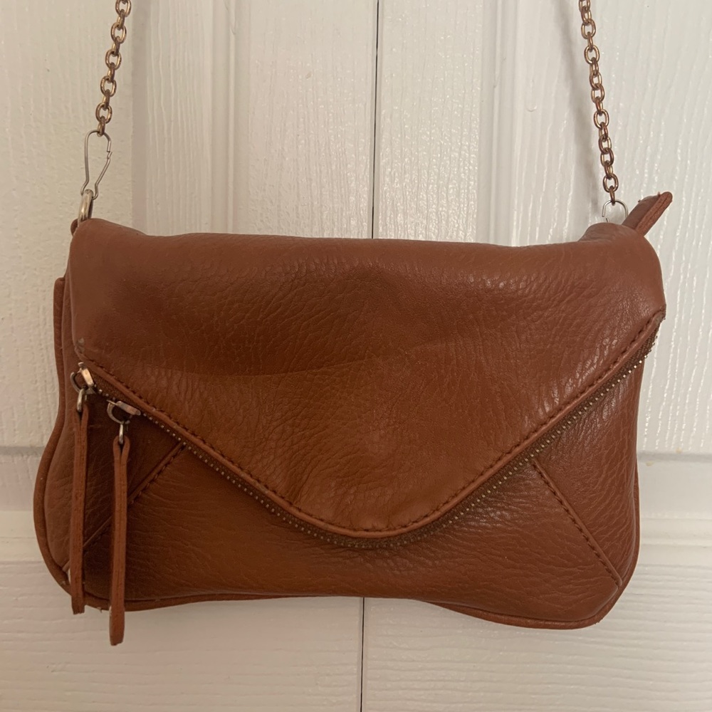Street Level Suede Chain Strap Purse